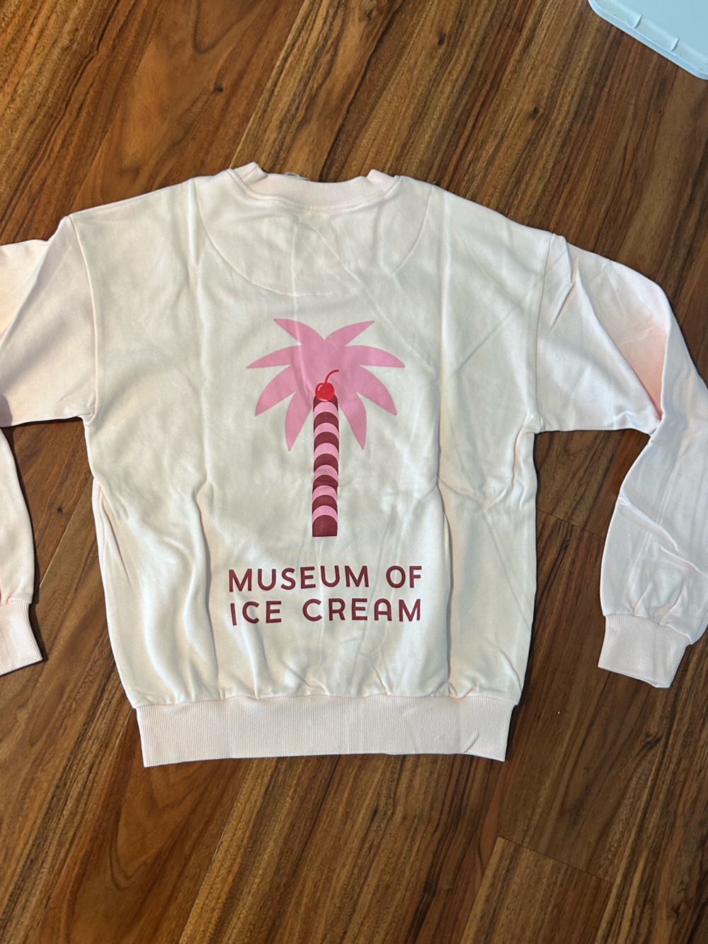 NWT museum of ice cream light pink crew neck sweatshirt